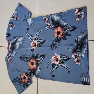 #10634-13 Men's Loose-Fit Collared T-shirt,Multicolored,S.